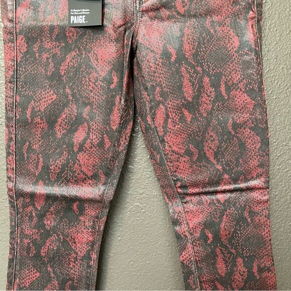 NWT Revolve x Paige Hoxton Super Skinny pant - Red Snake - Picture 7 of 16